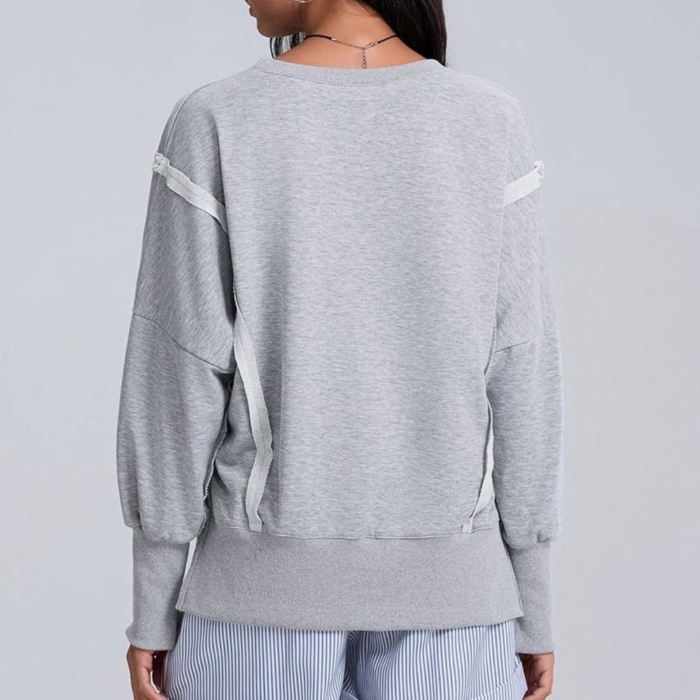 Gray distressed Women's Sweatshirt size M